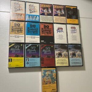 16 Vintage Cassettes - music compilations by theme